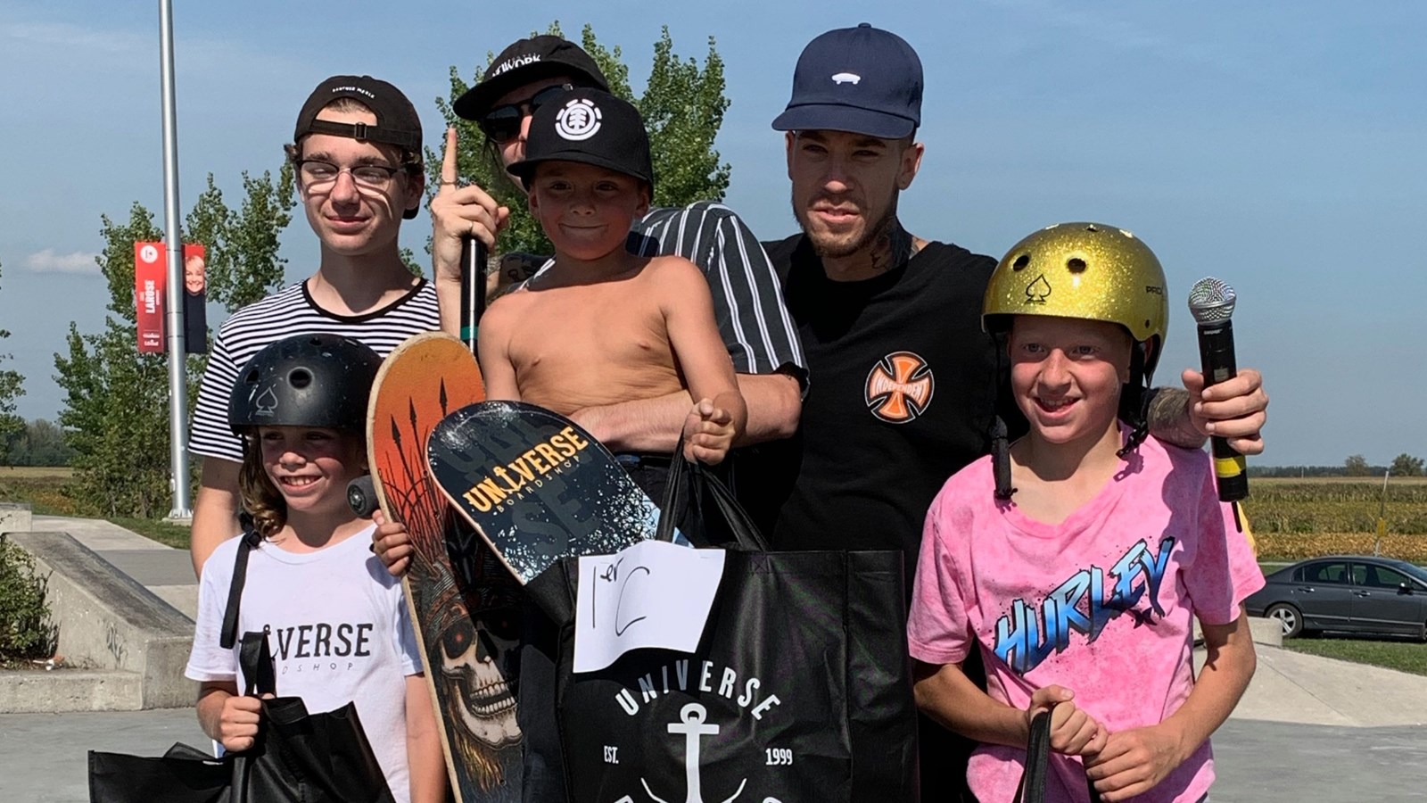 Le jeune Jayden Sauvé, 7 ans de Joliette a remporté les honneurs dans sa catégorie devant Justin Gobeil et Jacob Bernier. 