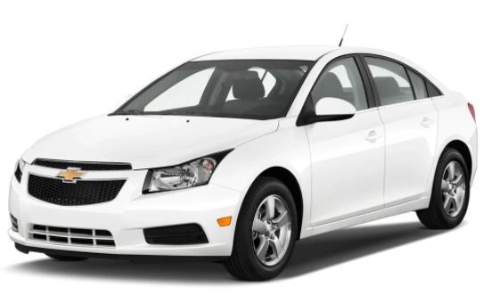 Le véhicule du prévenu est un Chevrolet Cruze blanc 4 portes 2014.