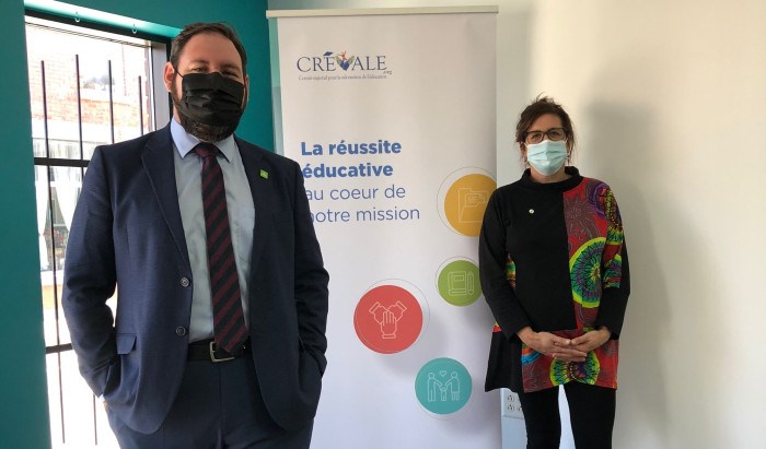 Pierre-Luc Bellerose directeur général du CRUL et Ann-Marie Picard, directrice générale du CREVALE.