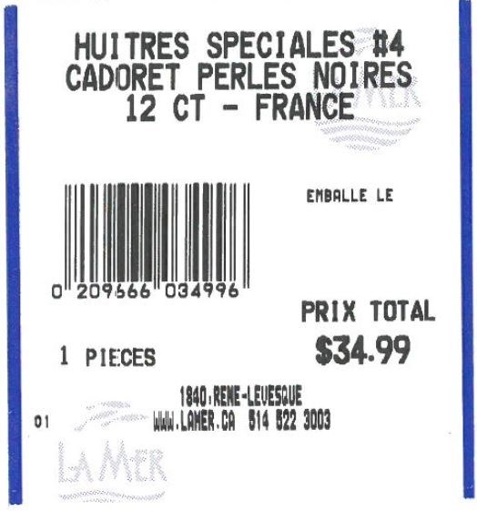 Rappel des Huîtres Cadoret - La Perle Noire effectif après un risque de norovirus