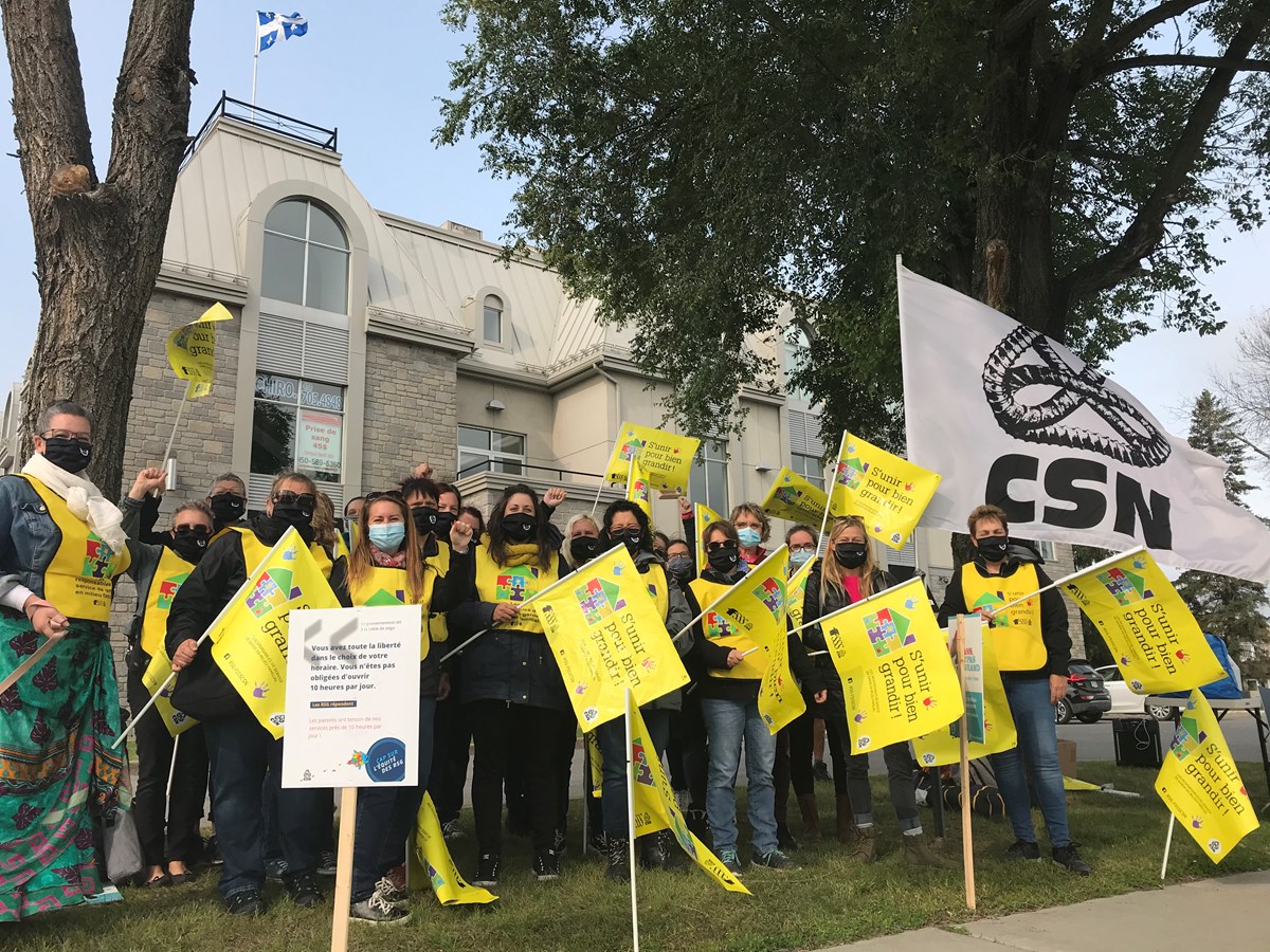 Les Responsables de service de garde en milieu familial CSN de Lanaudière déclenchent la grève