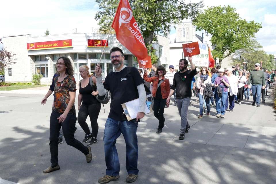 Sit-in au bureau du premier ministre:  Québec solidaire Lanaudière répond présent