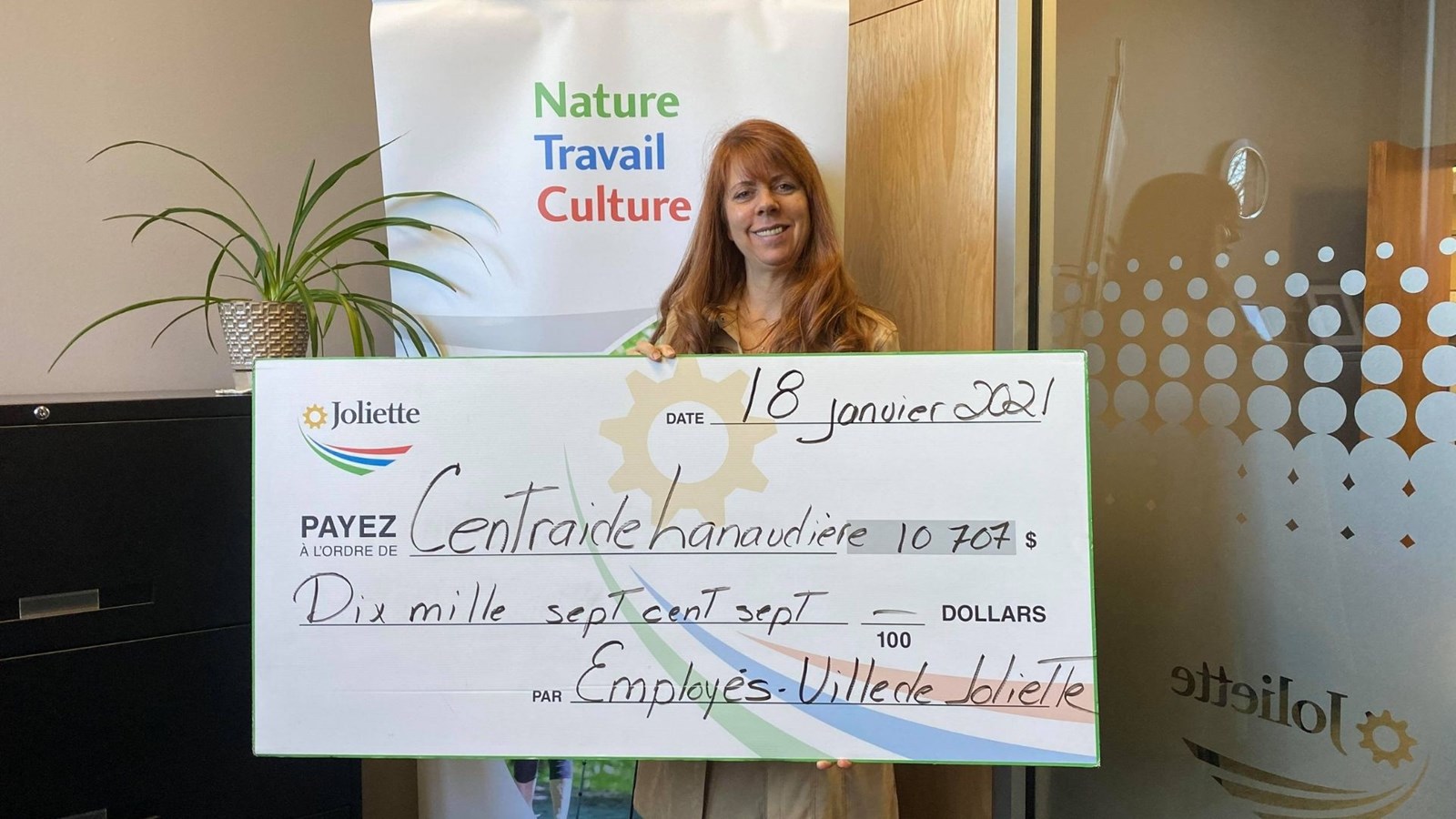 La ville de Joliette remet 10 707,62 $ à Centraide Lanaudière