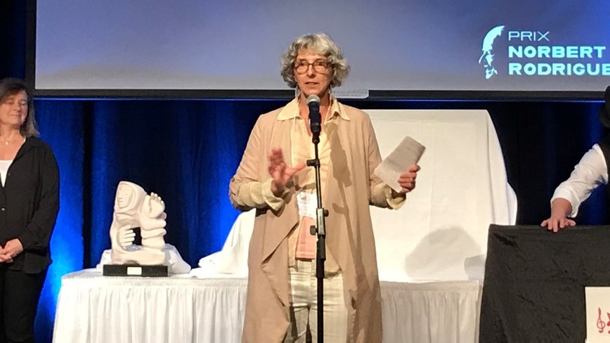Présente sur la photo: madame Ginette Gagnon