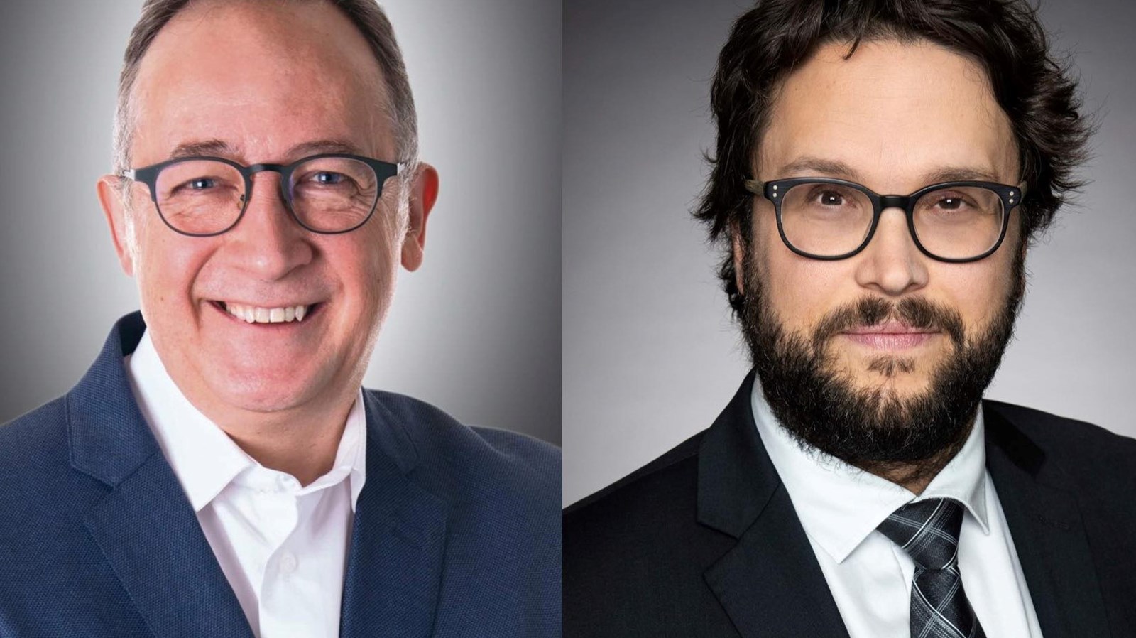 Les députés Yves Perron et Gabriel Ste-Marie du Bloc Québécois.
