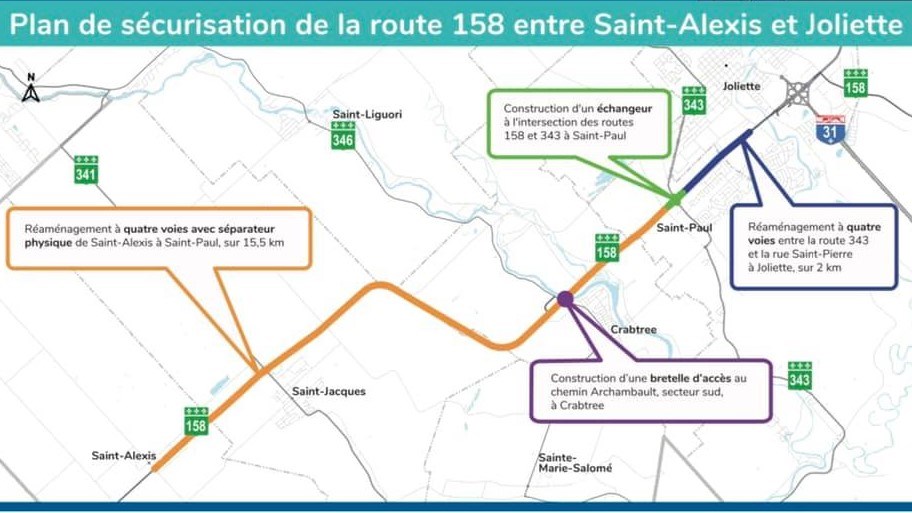 Plan de sécurisation de la route 158