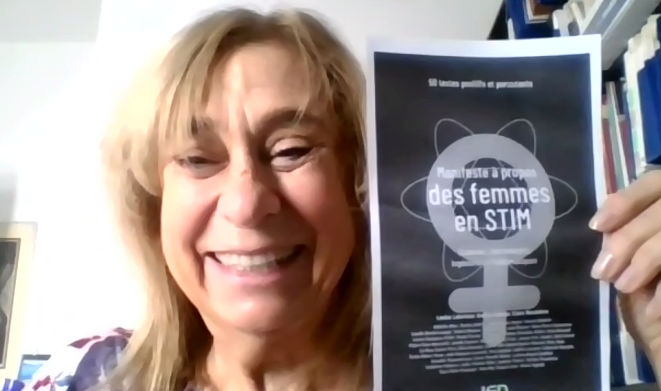 « J’aimerais que notre manifeste serve de base dans des groupes de discussion » affirme Mme Louise Lafortune.