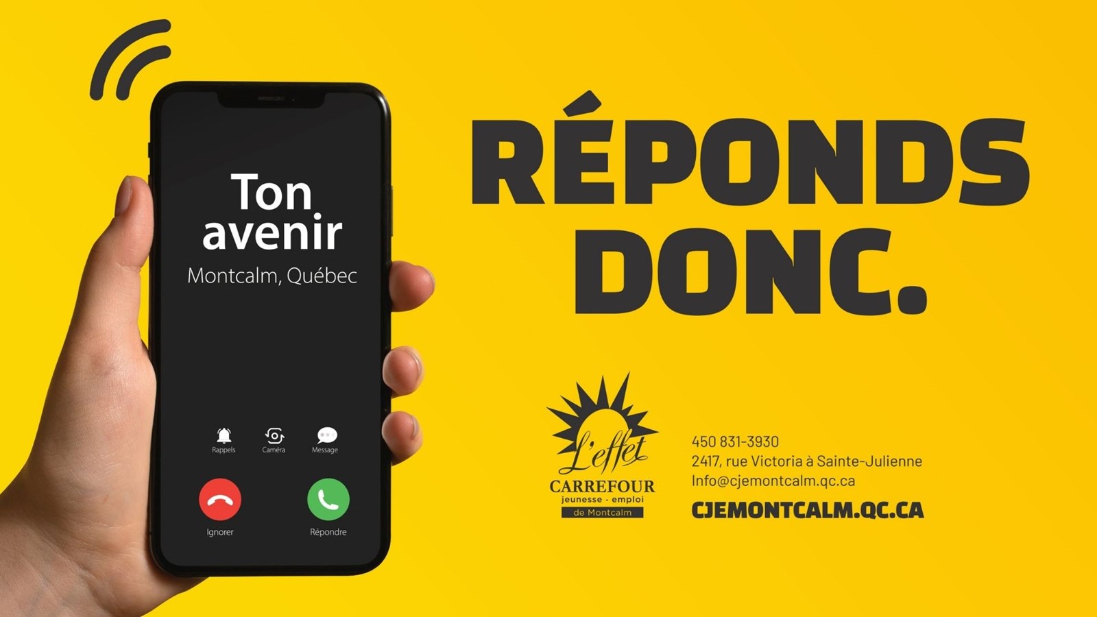 Une nouvelle campagne de notoriété pour le Carrefour jeunesse-emploi de Montcalm