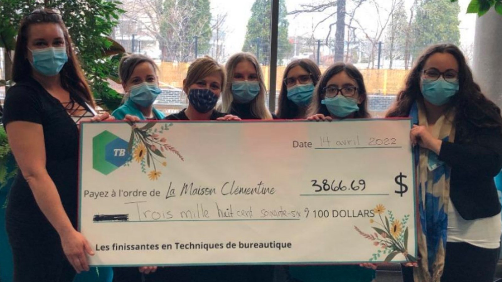 Dévoilement du montant récolté par la Vente de sucreries au profit de la Maison Clémentine