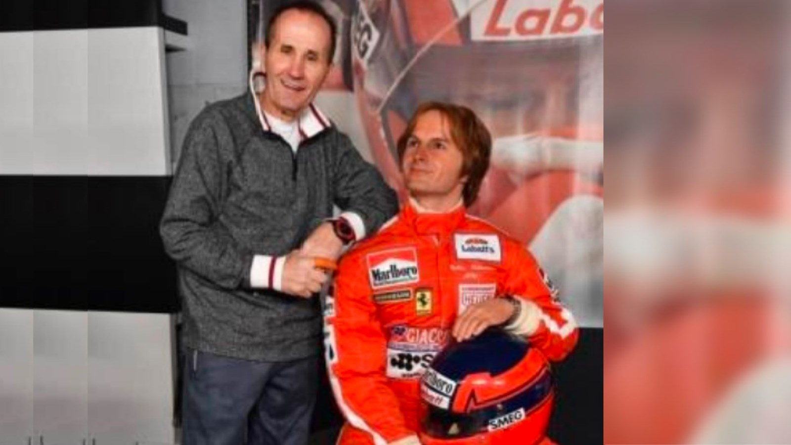 Jacques Villeneuve et la statut de cire de son frère Gilles
