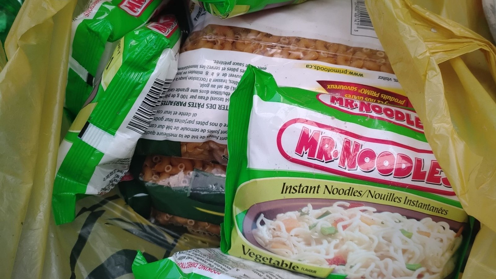 Une alimentation à base de nourriture non périssable