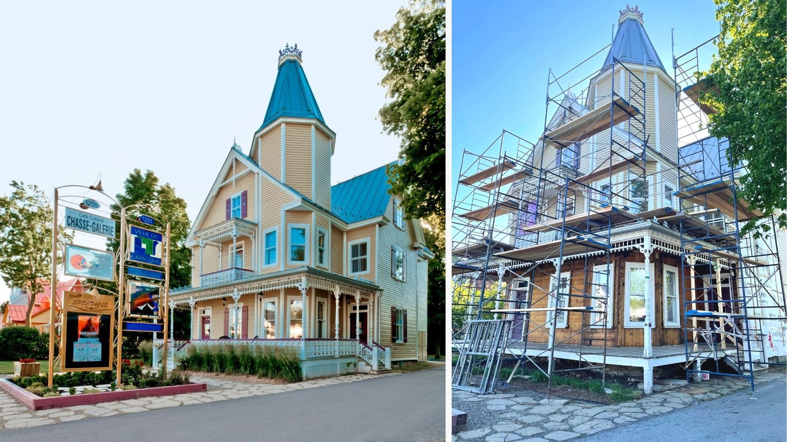 Travaux de la Maison des contes et légende de Lavaltrie
