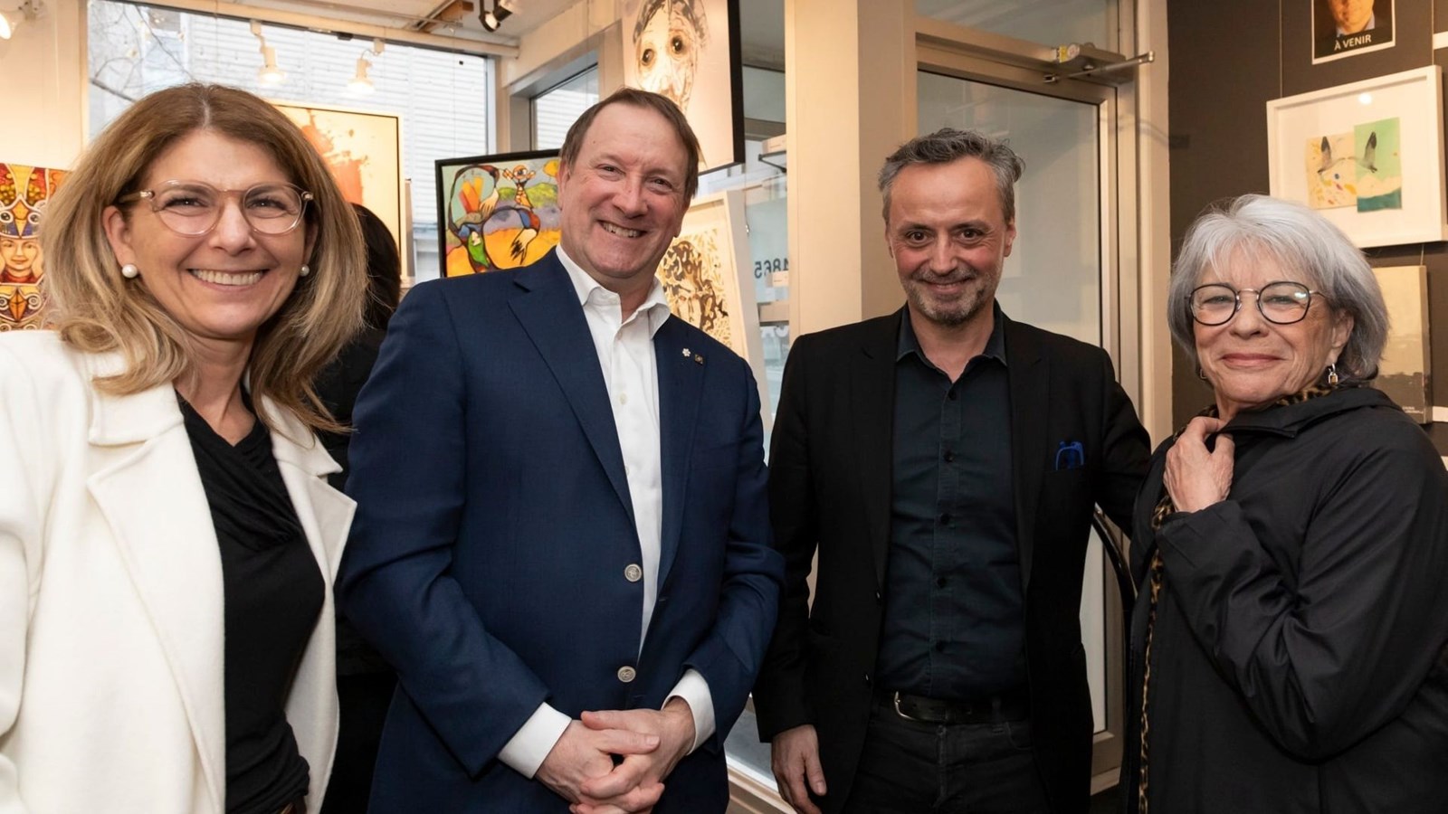 Lucie Houle, Louis Vachon, Xavier Bonpunt et Louise Forestier