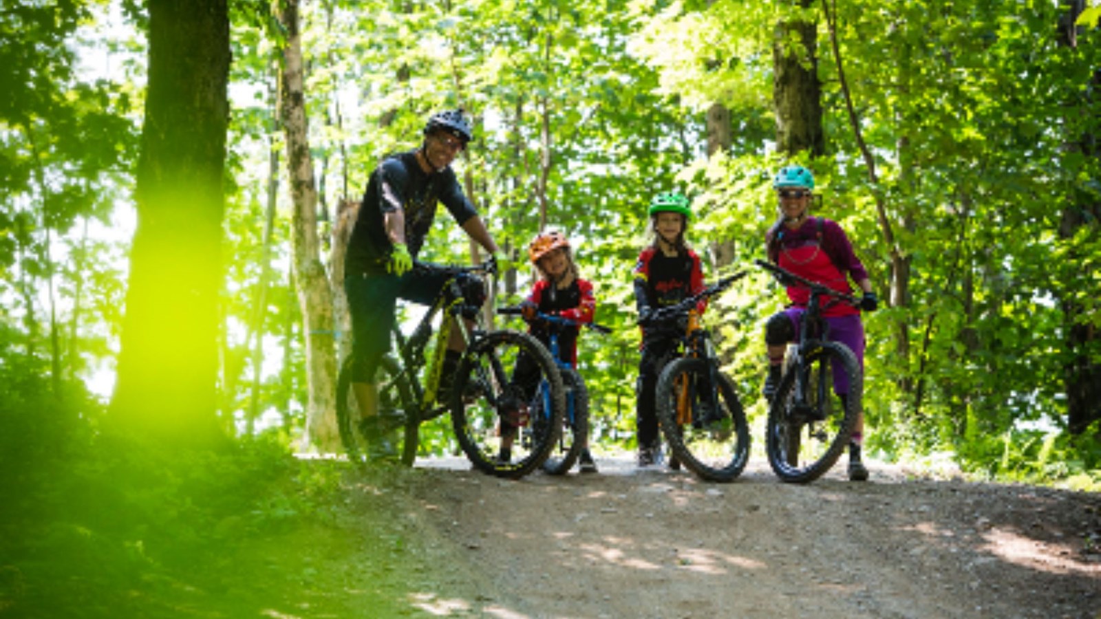Vélo de montagne en famille