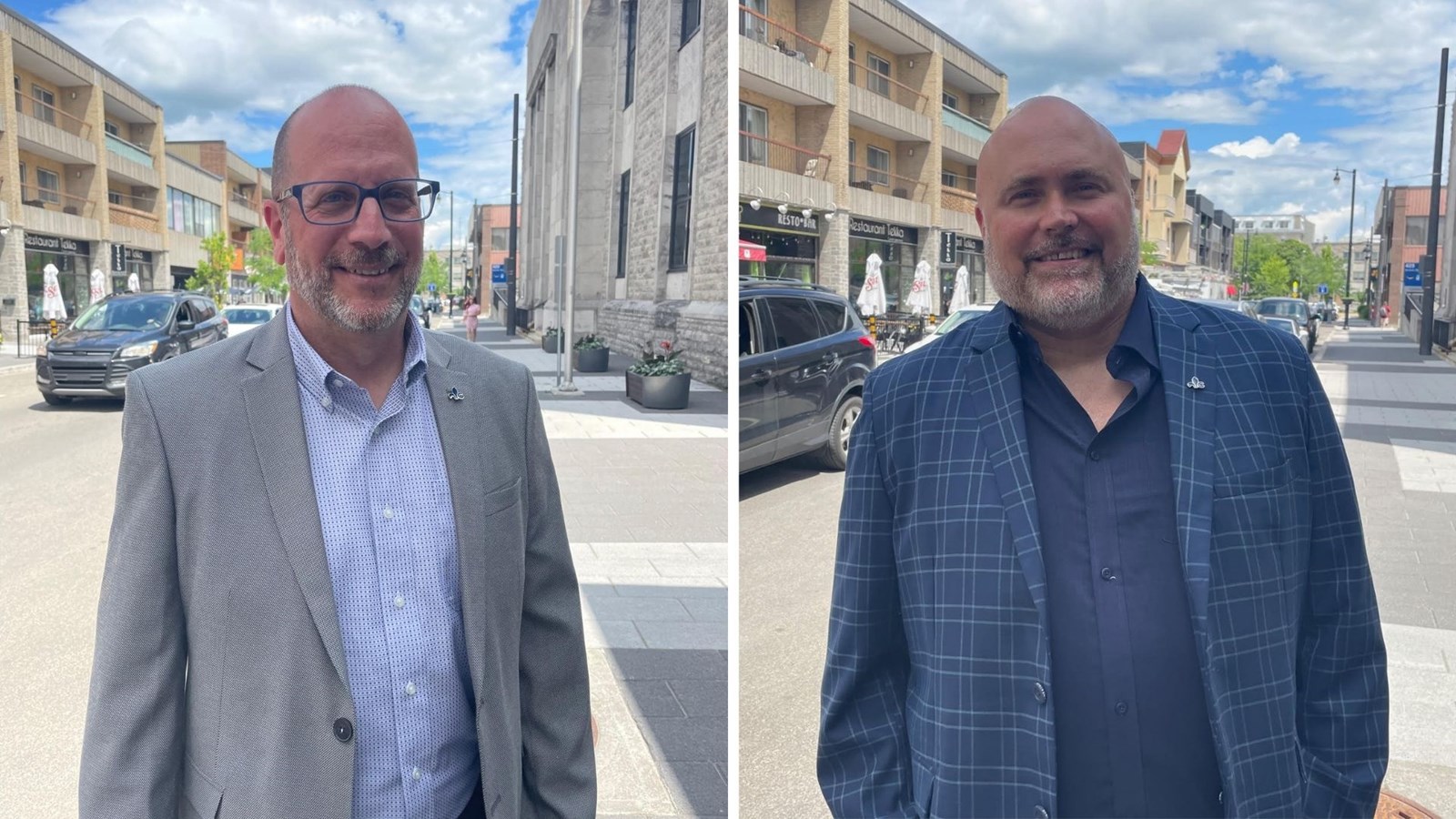 À gauche, Benoît Primeau et à droite Pascal Laurin