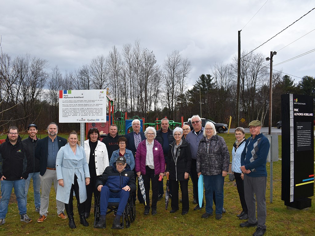 Nouveaux aménagements au parc Alphonse-Robillard à Saint-Félix-de-Valois