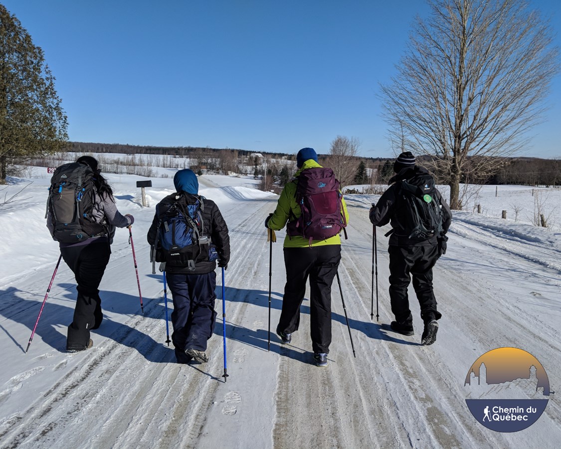 Des marcheurs de partout à travers le monde sur le Chemin du Québec