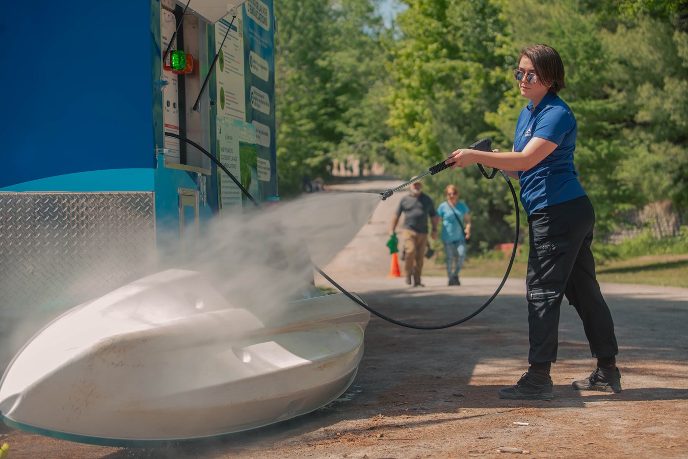 Une première station de lavage d’embarcations à Rawdon