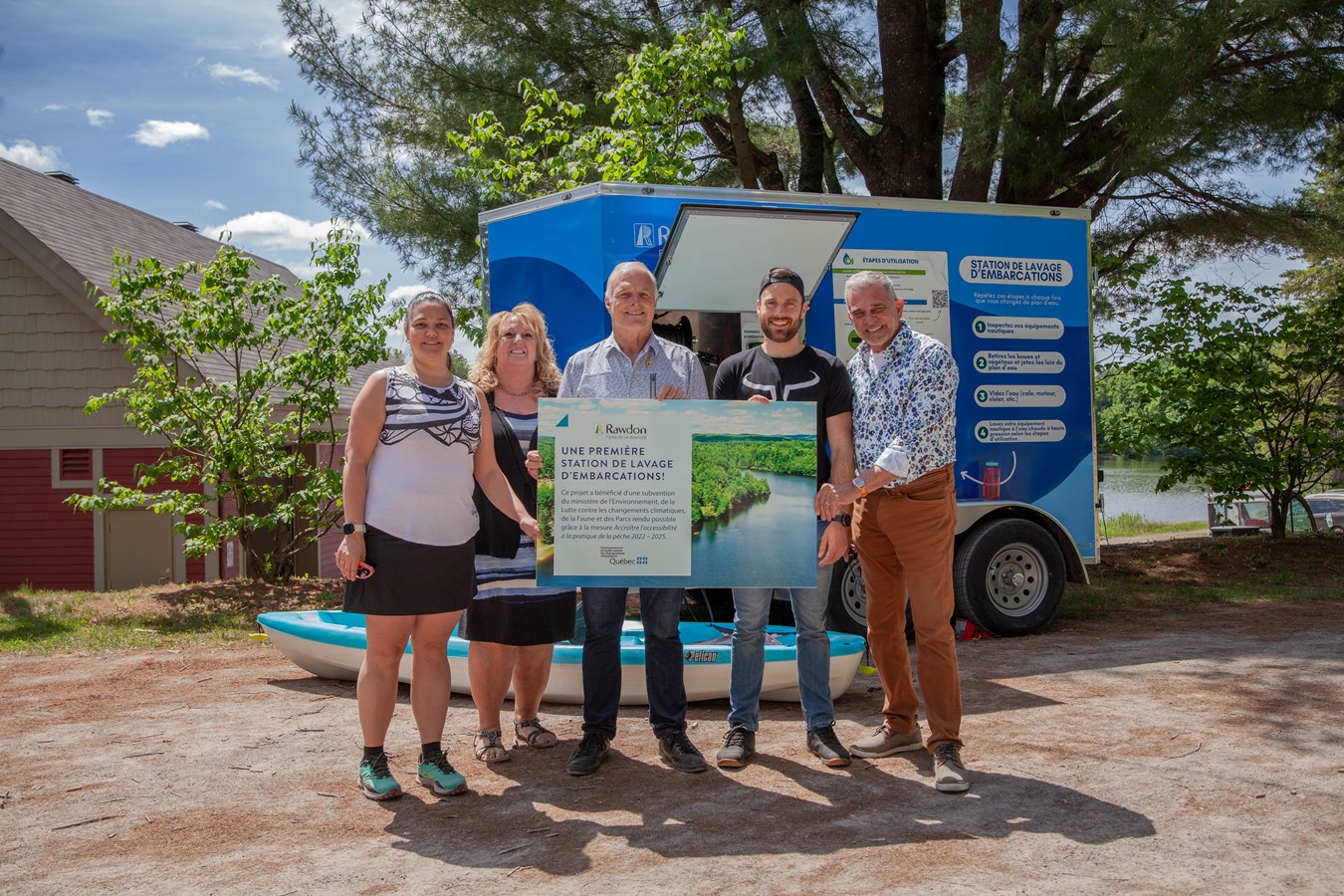 Une première station de lavage d’embarcations à Rawdon