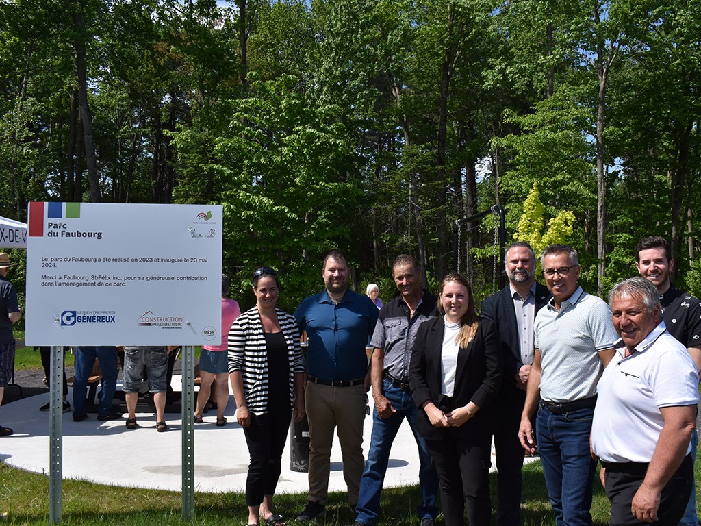 Saint-Félix-de-Valois inaugure le parc du Faubourg