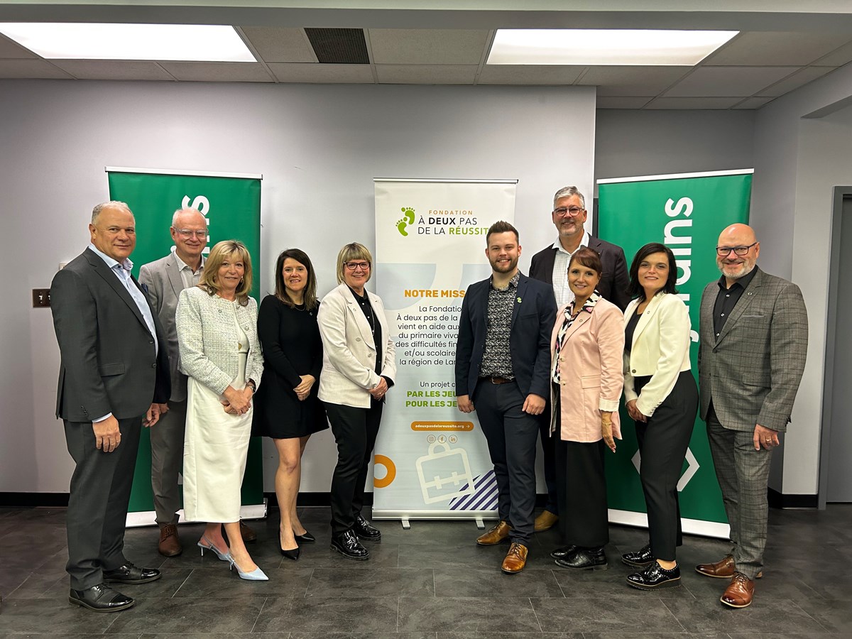 Fondation À deux pas s'unit avec les Caisses Desjardins de Lanaudière