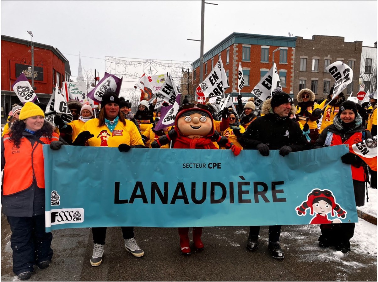 Grève des centaines de travailleuses des CPE de Lanaudière