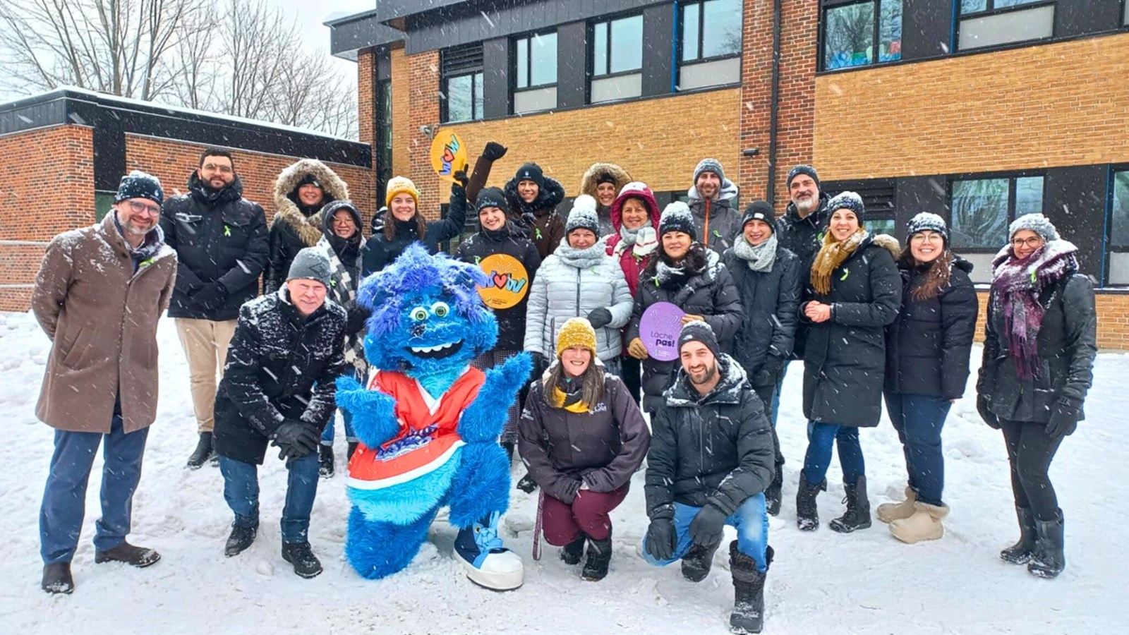 La municipalité de Lanoraie dévoile sa nouvelle mascotte d'école