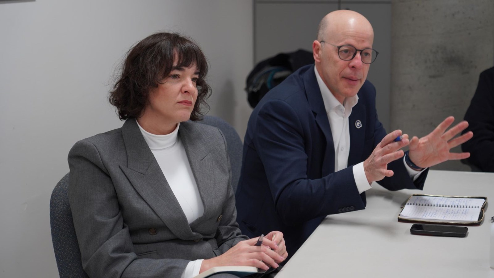 Joël Arseneau et Catherine Gentilcore à l'Hôpital Pierre-Le Gardeur