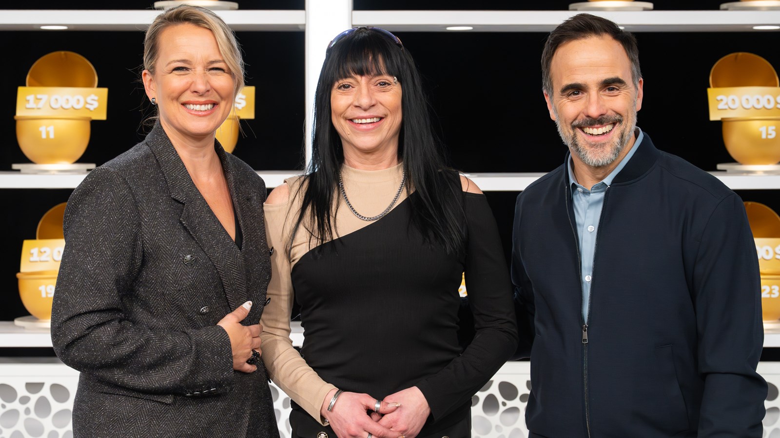 Julie Houle, Chantal Thériault et Sébastien Benoit.