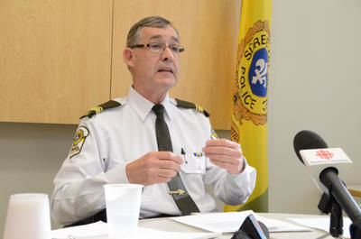 Le 4 novembre, le lieutenant Michel Brunet a dévoilé les résultats de l enquête de la Sûreté du Québec sur les circonstances de la mort du sergent-détective Louis-George Dupont en 1969. GUILLAUME JACOB/L'ÉCHO DE TROIS-RIVIÈRES/AGENCE QMI