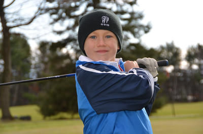 Âgé de sept ans seulement, Jean-Philippe Parr se démarque dans le monde du golf. JONATHAN ROBERGE/L'ÉCHO DE SHAWINIGAN/AGENCE QMI