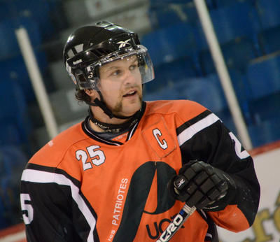 Le capitaine Alexandre Demers est le meneur chez les pointeurs des Patriotes. Tout un revirement de situation pour celui qui a été ennuyé par une vilaine blessure au genou la saison dernière. Trois-Rivières le 5 november 2011. NICOLAS DUCHARME/L'ÉCHO DE TROIS-RIVIÈRES/AGENCE QMI