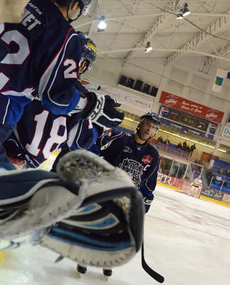 Avec une récolte d'un but et deux passes, Marc Beaucage a été nommé la première étoile dans une victoire de 5-2 contre les 3L de Rivière-du-Loup. Trois-Rivières le 13 november 2011. NICOLAS DUCHARME/L'ÉCHO DE TROIS-RIVIÈRES/AGENCE QMI
