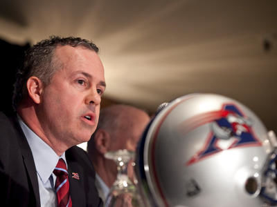 Même si son club n'a pas remporté la coupe Grey cette saison, Ray Lalonde dresse un bilan positif de sa première année avec les Alouettes. JOEL LEMAY/24H MONTREAL/AGENCE QMI