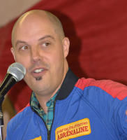 L animateur de radio Stéphane Beaulac sera pour une deuxième édition consécutive le porte-parole de la Grande Fête de l Entraide, de la Formation, de l Emploi et de l Entrepreneuriat. Trois-Rivières le 7 septembre 2011. NICOLAS DUCHARME/L'ÉCHO DE TROIS-RIVIÈRES/AGENCE QMI