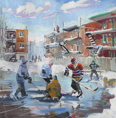 Hiver cool est le titre de l'oeuvre achetée par Alex Kovalev.