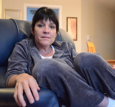 Atteinte de sclérose latérale amyotrophique, Ginette Leblanc réclâme le droit au suicide assisté. Trois-Rivières le 26 septembre 2011. NICOLAS DUCHARME/L'ÉCHO DE TROIS-RIVIÈRES/AGENCE QMI