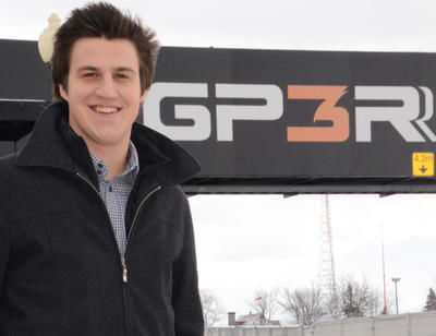 À seulement 21 ans, David Cossette est nommé au poste de directeur adjoint du Grand Prix de Trois-Rivières Trois-Rivières le 8 décembre 2011. NICOLAS DUCHARME/L'ÉCHO DE TROIS-RIVIÈRES/AGENCE QMI