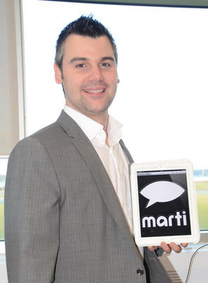 Marco Guilmette est le cerveau derrière Marti, une application qui pourrait révolutionner la vie des personnes atteinte de trisomie. Trois-Rivières le 1er décembre 2011. NICOLAS DUCHARME/L'ÉCHO DE TROIS-RIVIÈRES/AGENCE QMI