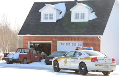 Une résidence de la rue Des Glaïeuls à Bécancour a été perquisitionnée par les policiers. D'importantes quantités de drogue y ont été saisies. Trois-Rivières le 26 janvier 2012. NICOLAS DUCHARME/L'ÉCHO DE TROIS-RIVIÈRES/AGENCE QMI