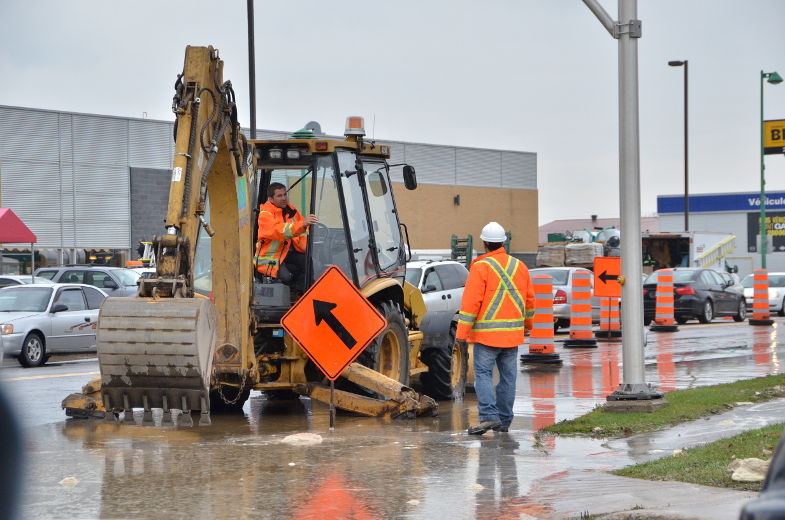 Le boulevard Jean-XXIII se transforme en rivière