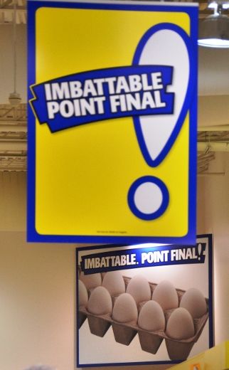 La politique des « Imbattables » est très bien identifiée à l’intérieur du magasin Maxi du secteur Trois-Rivières-Ouest.
