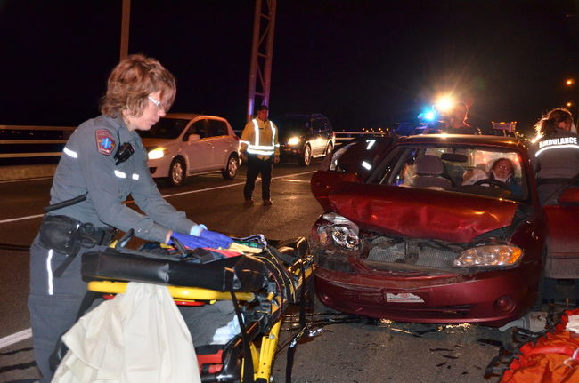 Un accident a fait quatre blessés mineurs, dont trois enfants, vendredi dernier, sur le pont Radisson.