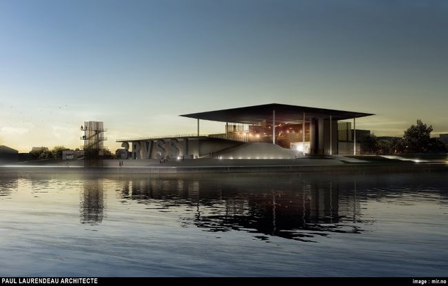 La construction des charpentes d'acier de l'amphithéâtre coûte plus cher que prévu.