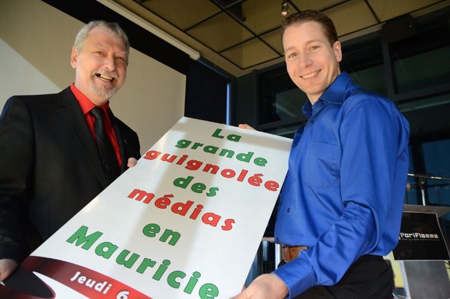 Pierre Bernard, coordonnateur de la 12e guignolée des médias dans la région, et le président d’honneur, l’aventurier Frédéric Dion, invitent à la générosité le 6 décembre prochain.
