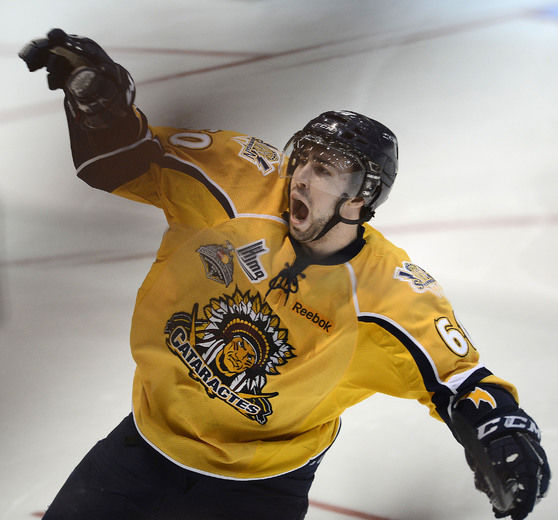 Pierre-Olivier Morin avait remporté la Coupe Memorial avec les Cataractes de Shawinigan au printemps dernier.