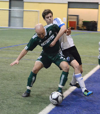 Les Patriotes ont bataillé très fort dimanche dernier contre l Académie de l Impact de Montréal. Ils se sont inclinés par la marque de 3-2 après avoir tiré de l arrière 3-0. Trois-Rivières le 22 janvier 2012. NICOLAS DUCHARME/L'ÉCHO DE TROIS-RIVIÈRES/AGENCE QMI