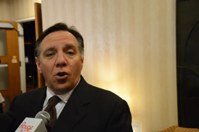François Legault était de passage en Mauricie le 23 février pour une activité de financement. GUILLAUME JACOB/L'ÉCHO DE TROIS-RIVIÈRES/AGENCE QMI