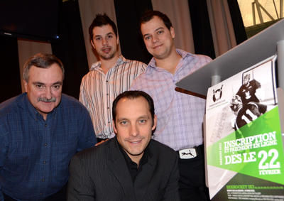 Michel Lemieux, Jonathan Gagnon, Jean-François Picard et Éric Magnan Trois-Rivières le 1er mars 2012. NICOLAS DUCHARME/L'ÉCHO DE TROIS-RIVIÈRES/AGENCE QMI
