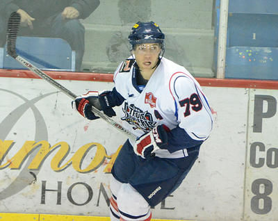 Alexandre Jacques a récolté sept points le week-end dernier, dont un tour du chapeau contre le Wild de Windsor. Trois-Rivières le 26 février 2012. NICOLAS DUCHARME/L'ÉCHO DE TROIS-RIVIÈRES/AGENCE QMI